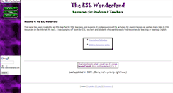 Desktop Screenshot of eslwonderland.com